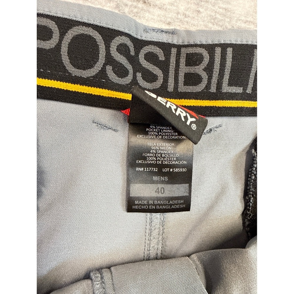Gerry Mens Gray Outdoor Performance Hiking Shorts Size 40 Stretch Belted Utility - Picture 3 of 6